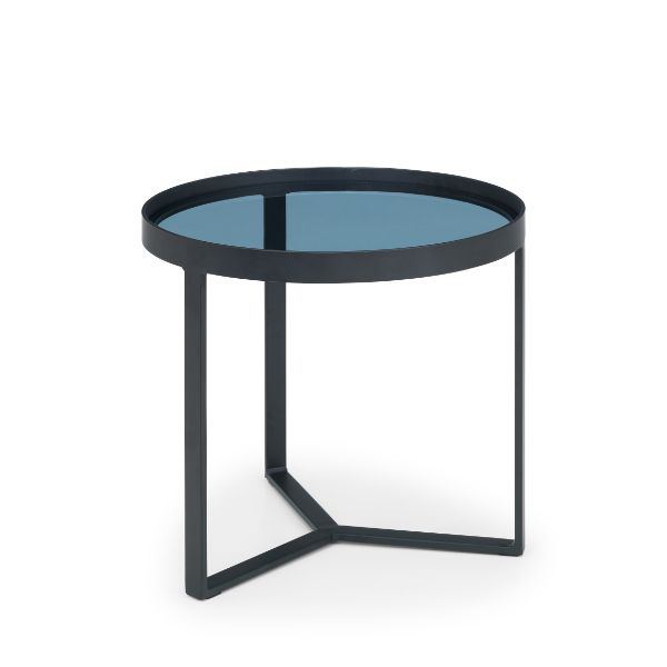 Loft Lamp Table Smoked Glass - Julian Bowen  | TJ Hughes