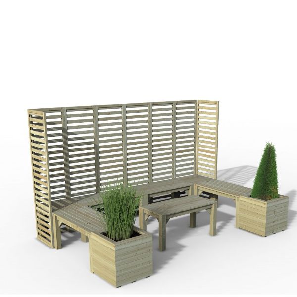 Forest Garden Furniture Modular Seating Option 4  | TJ Hughes