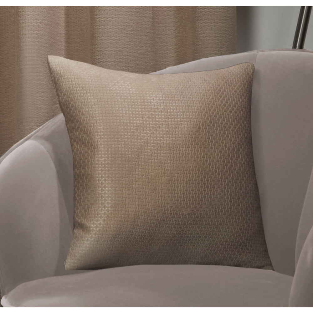 Ambiance Embossed Cushion 43 x 43cm - Taupe - TJ Hughes Brown