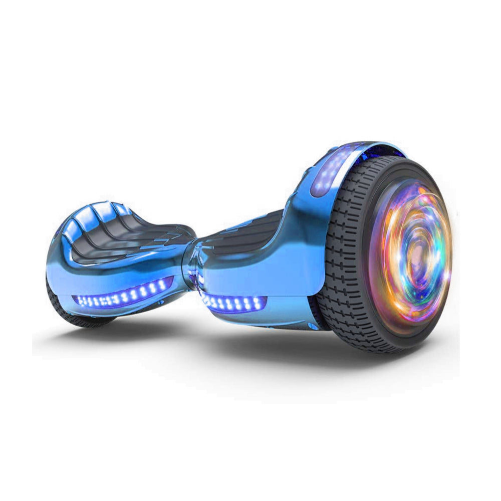 Zimx Hoverboard HB4 With LED Wheels - Chrome Blue  | TJ Hughes