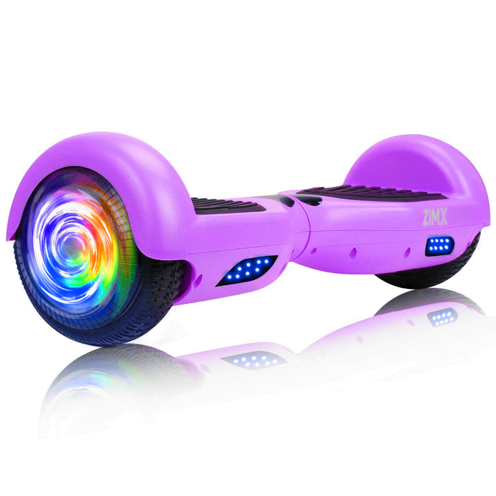 Zimx Hoverboard HB2 With LED Wheels - Purple  | TJ Hughes