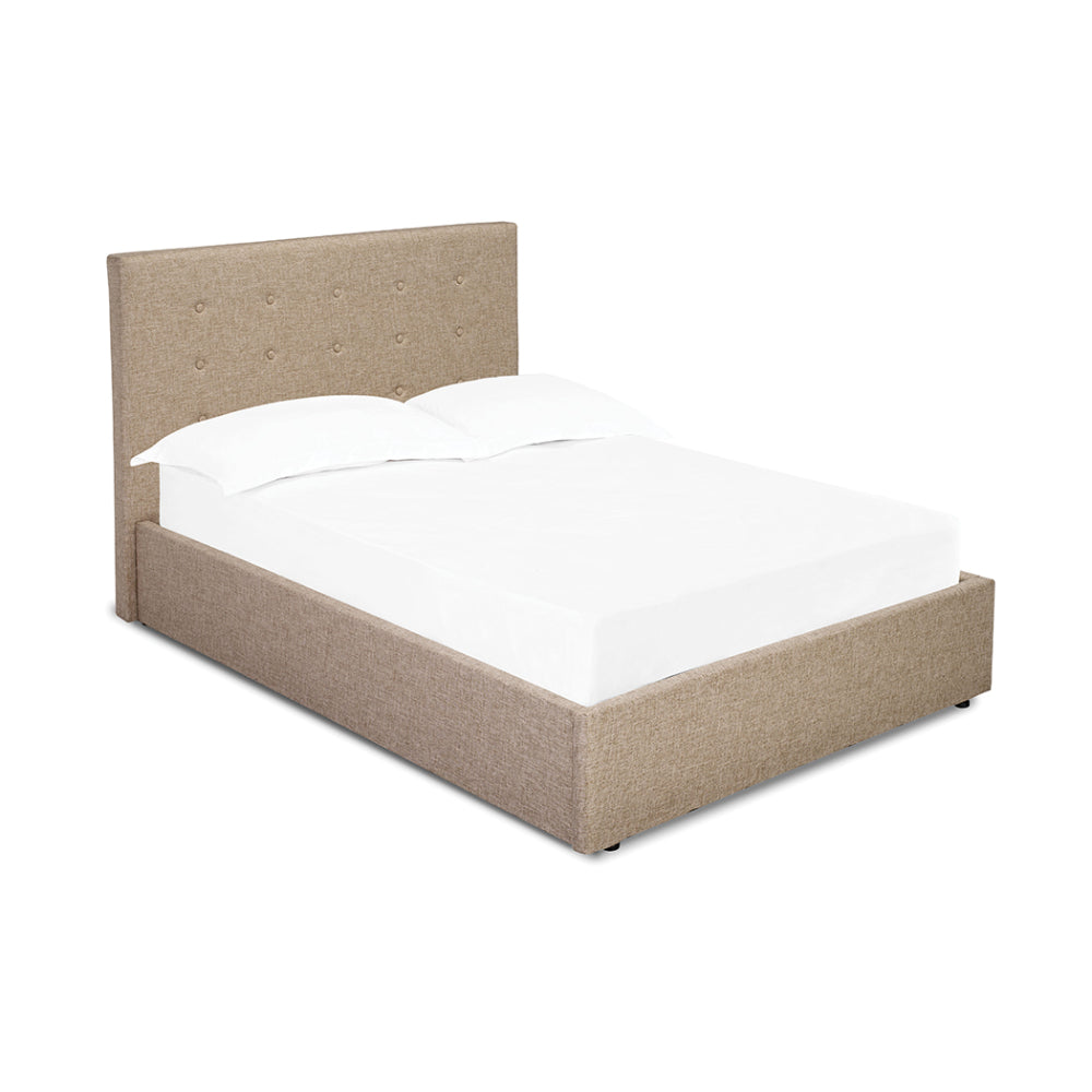Lucca Double Bed 4ft6 1.35m - Beige - LPD Furniture  | TJ Hughes