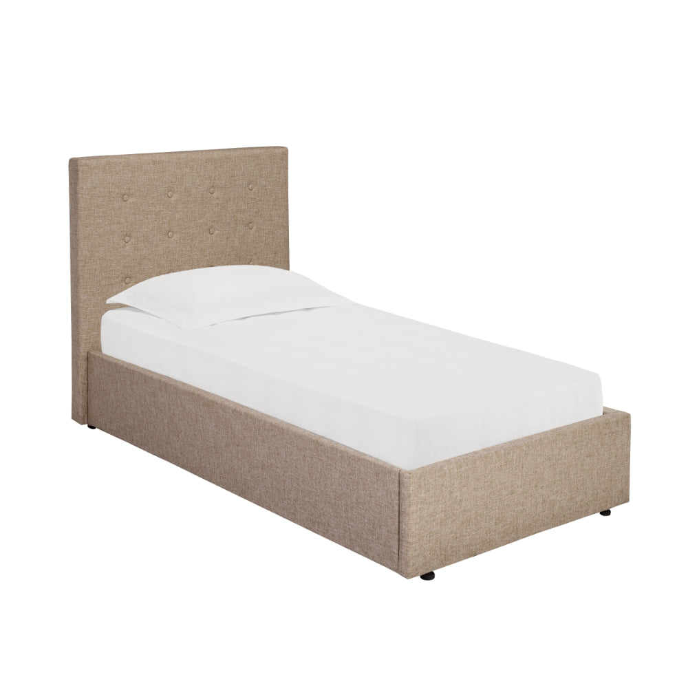 Lucca Plus Single Bed 3ft .9m - Beige - LPD Furniture  | TJ Hughes