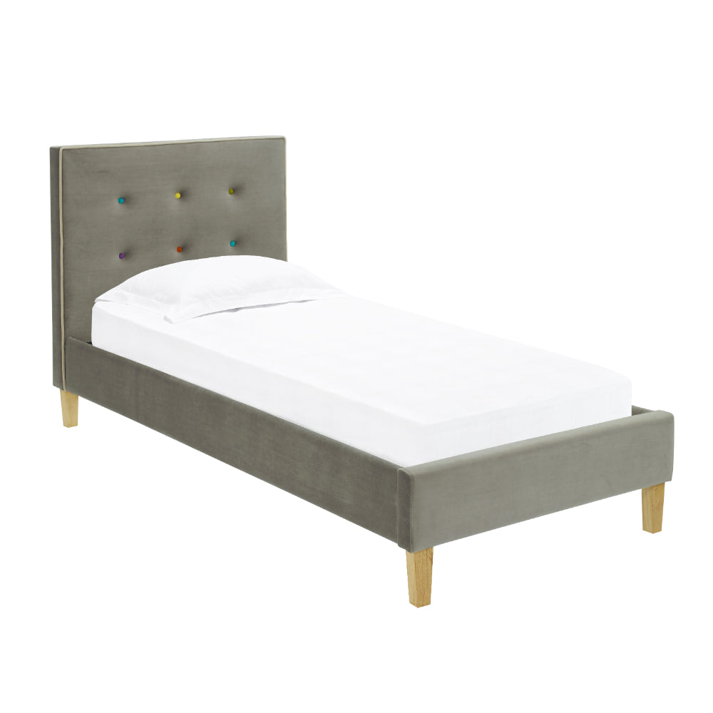 Camden Single Bed 3ft .9m - Grey - LPD Furniture  | TJ Hughes