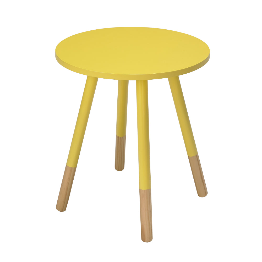 Costa Side Table 40x45x40cm - Yellow - LPD Furniture  | TJ Hughes