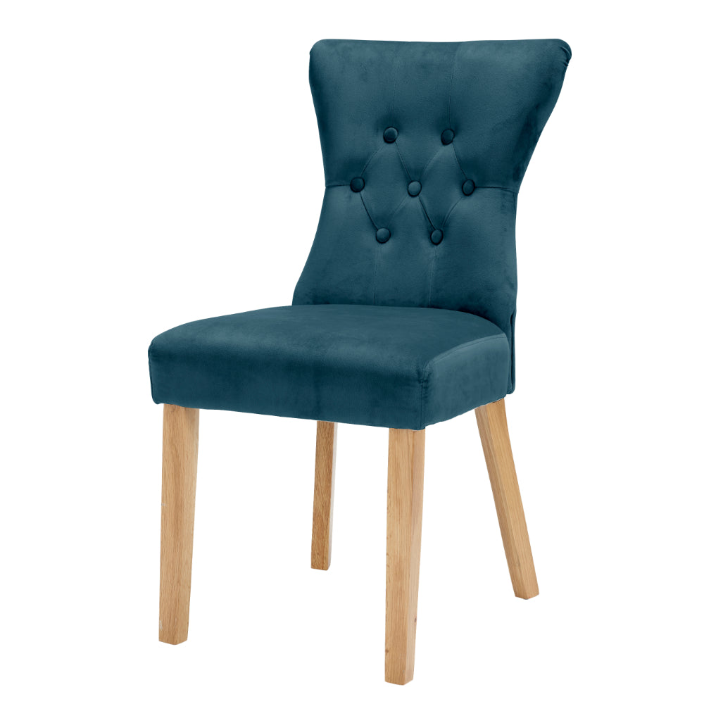 Naples Dining Chairs - Peacock Blue - Set of 2 - LPD Furniture  | TJ Hughes