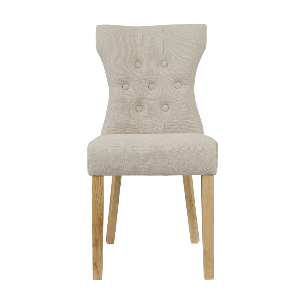 Naples Dining Chairs - Beige - Set of 2 - LPD Furniture  | TJ Hughes