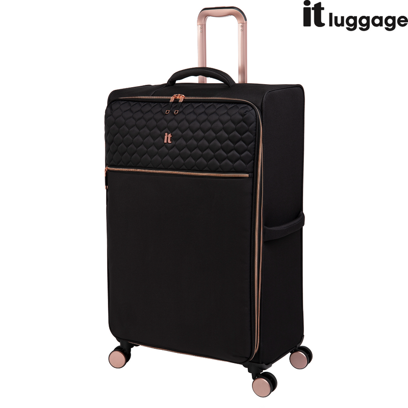 IT Luggage Suitcase Divinity Black and Rose Gold