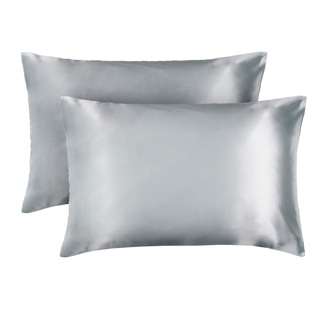 Lewis’s Satin Feel 2 Pack Pillowcases - Grey  | TJ Hughes