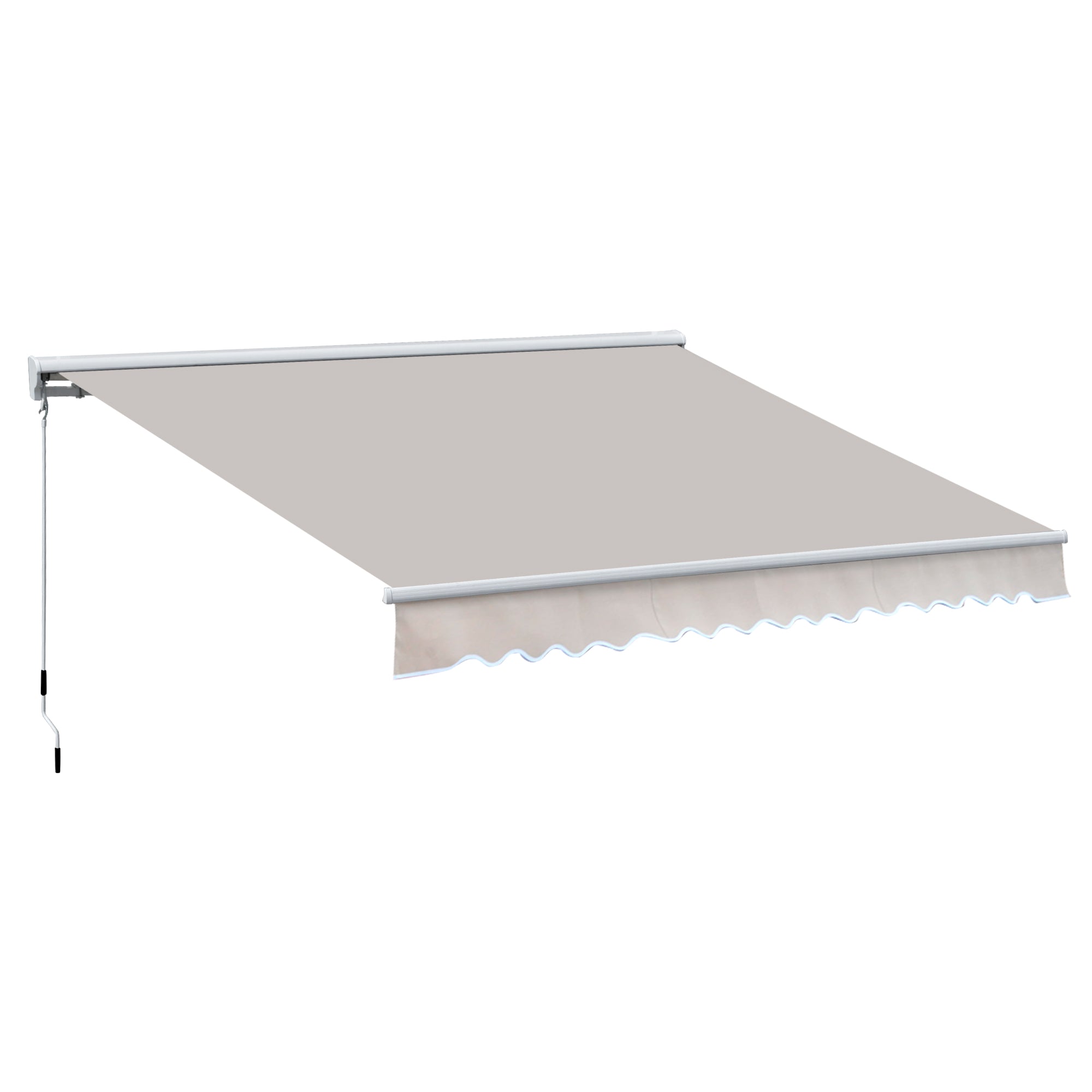 Outsunny Garden Door Awning Retractable Canopy Electric Patio Shelter 3M  | TJ Hughes