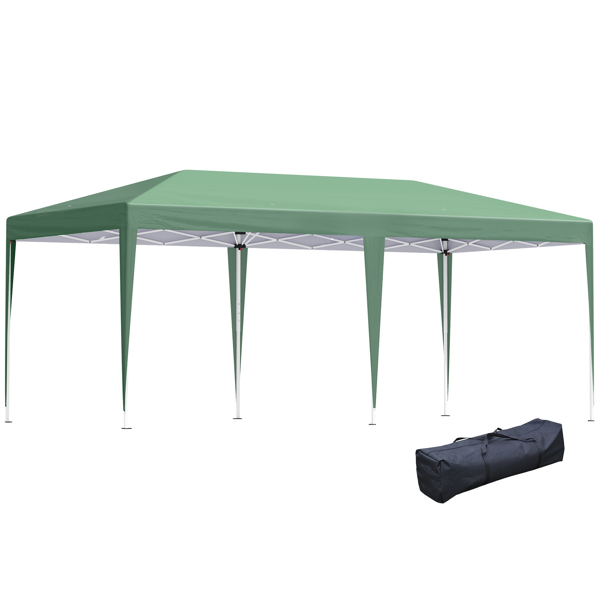 Outsunny 6 x 3M Pop Up Gazebo Patio Party Event Heavy Duty Canopy Green  | TJ Hughes