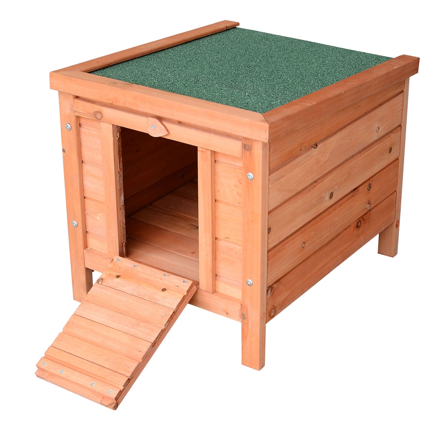 PawHut Wooden Rabbit Hutch Bunny Cage Guinea Pig House Pet Habitat Ferret  | TJ Hughes