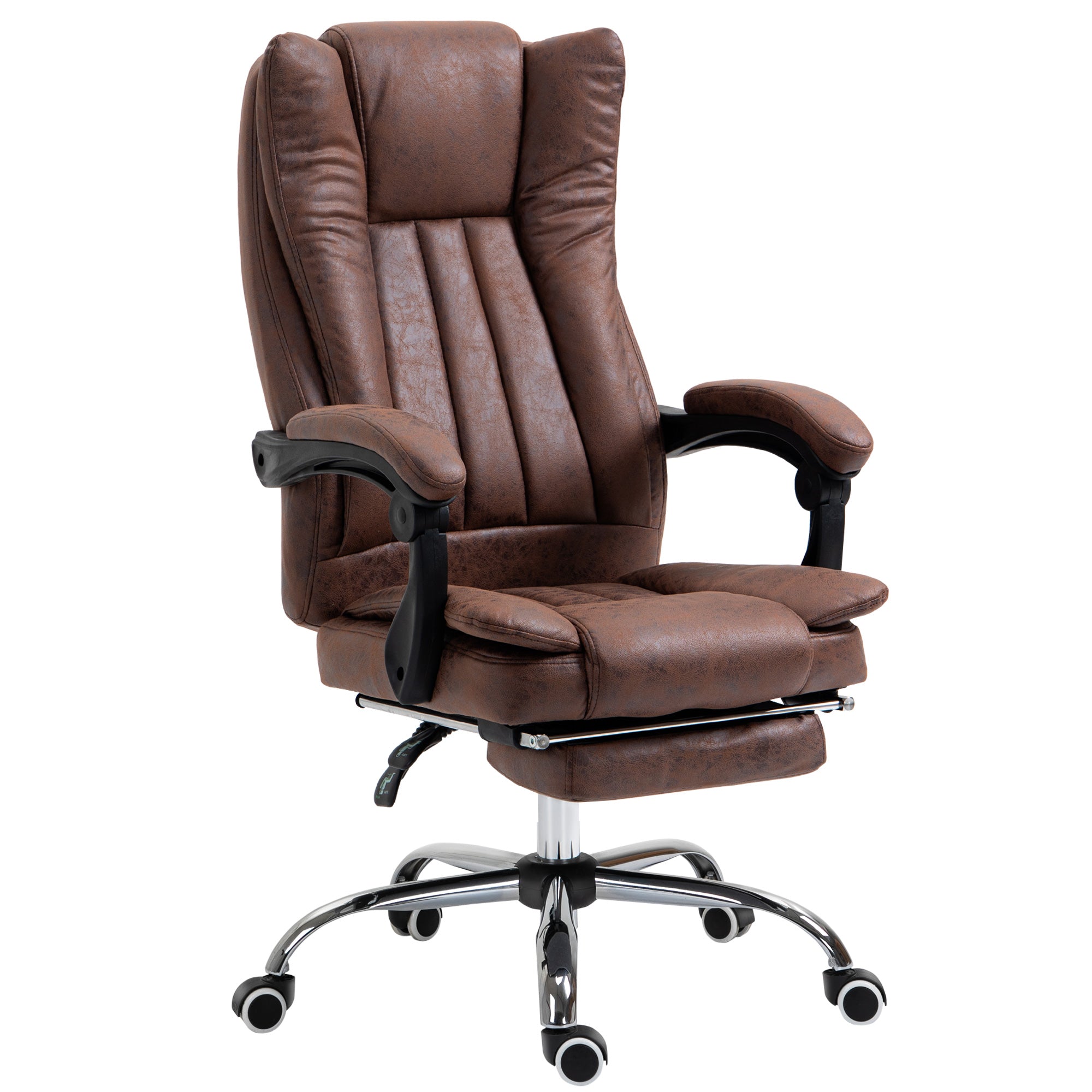 Vinsetto Executive Office Chair Computer Desk Chair for Home w/ Footrest - Brown  | TJ Hughes