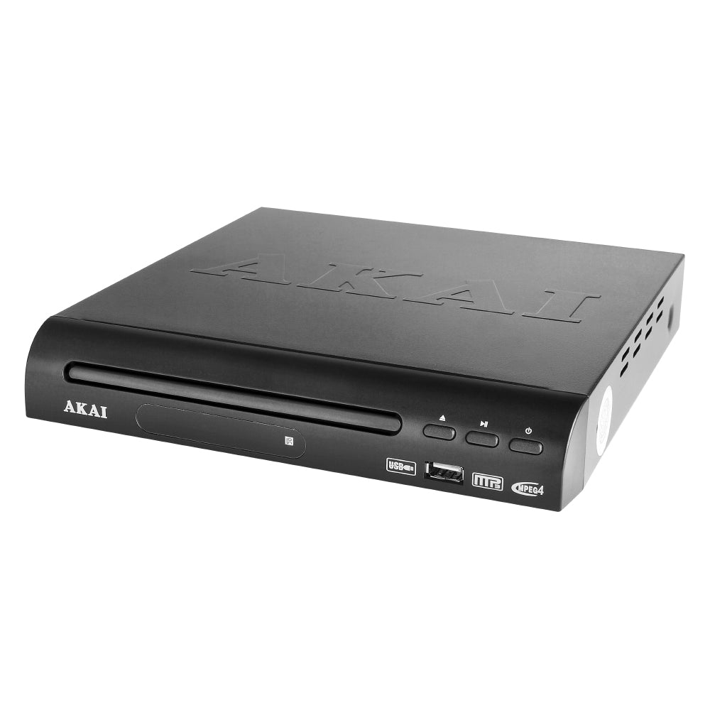 Akai Compact DVD Player with USB Black
