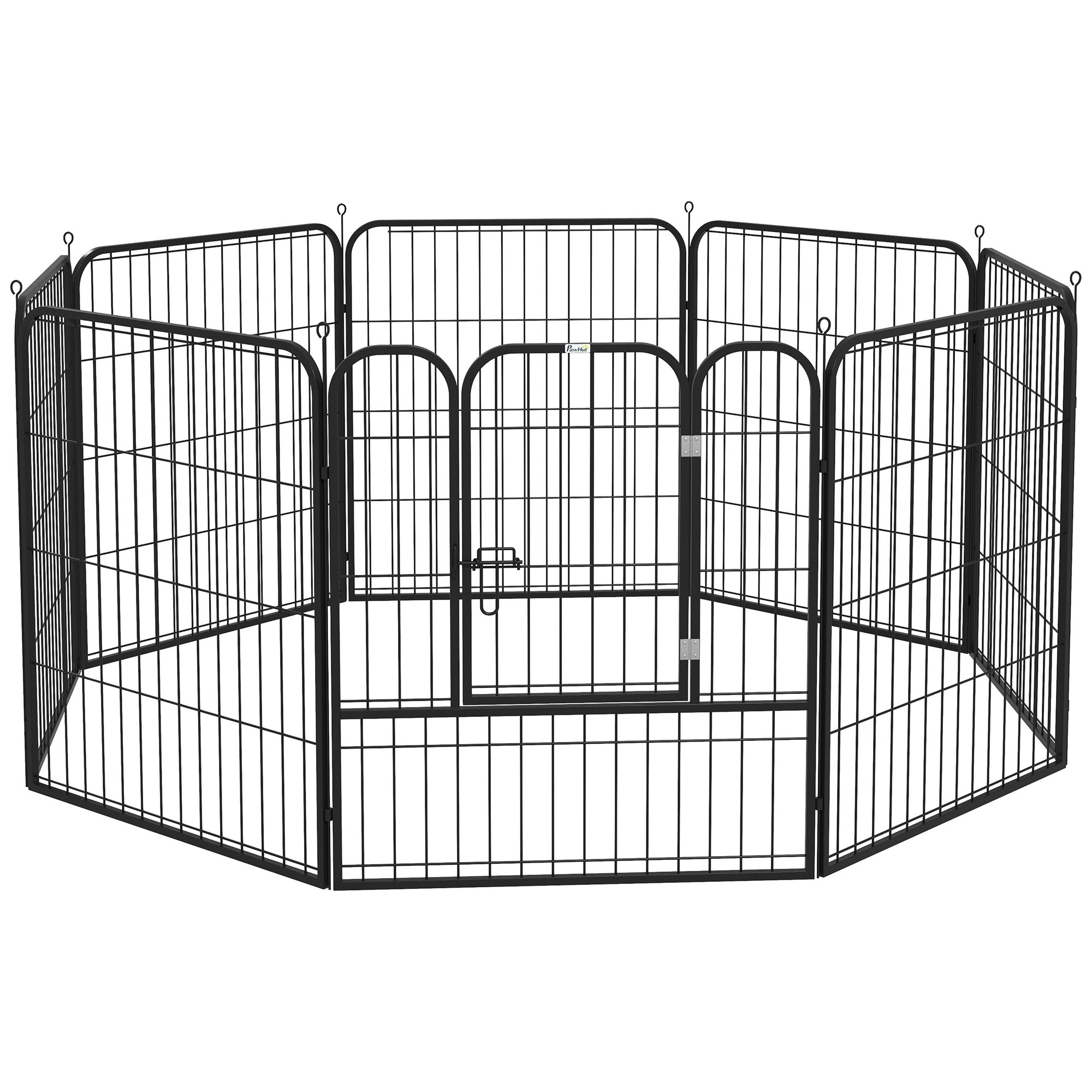 Pawhut  0.79 x 0.79m Pet Playpen Metal Hutch Cage House Rabbit Guinea Dog Puppy  | TJ Hughes