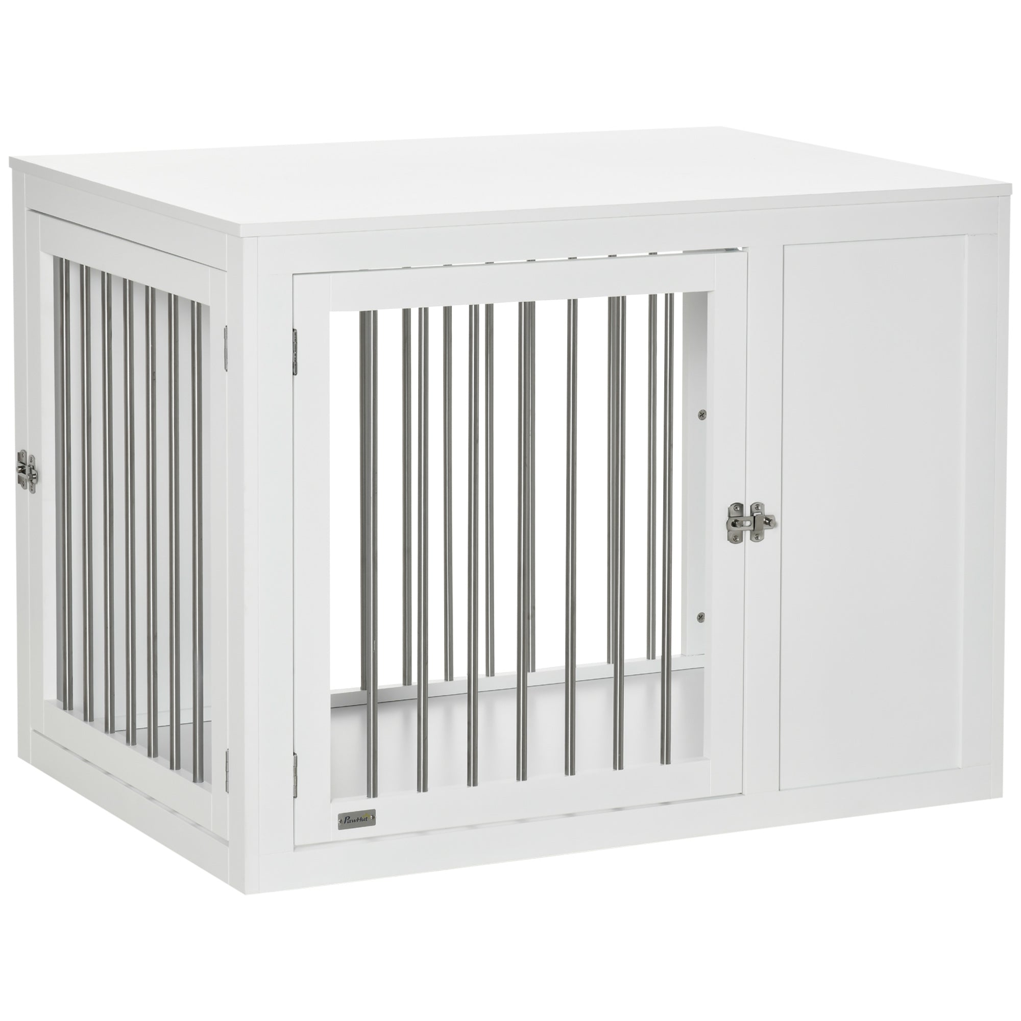 PawHut Furniture-Style Dog Crate End Table w/ 2 Doors - for Medium & Large Dogs  | TJ Hughes