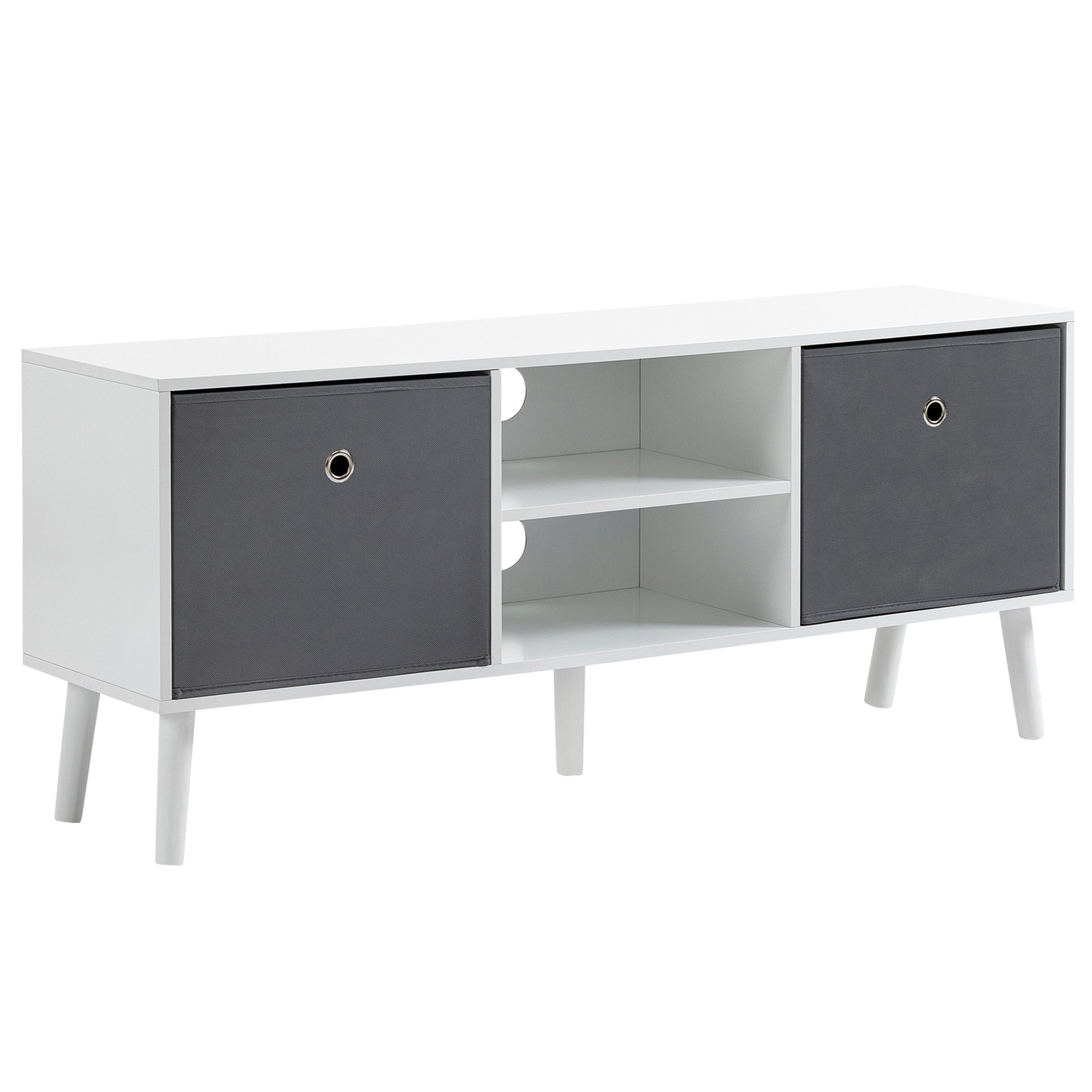 HOMCOM Modern TV Cabinet Stand w/ Shelves & Drawers - Living Room Bedroom  | TJ Hughes