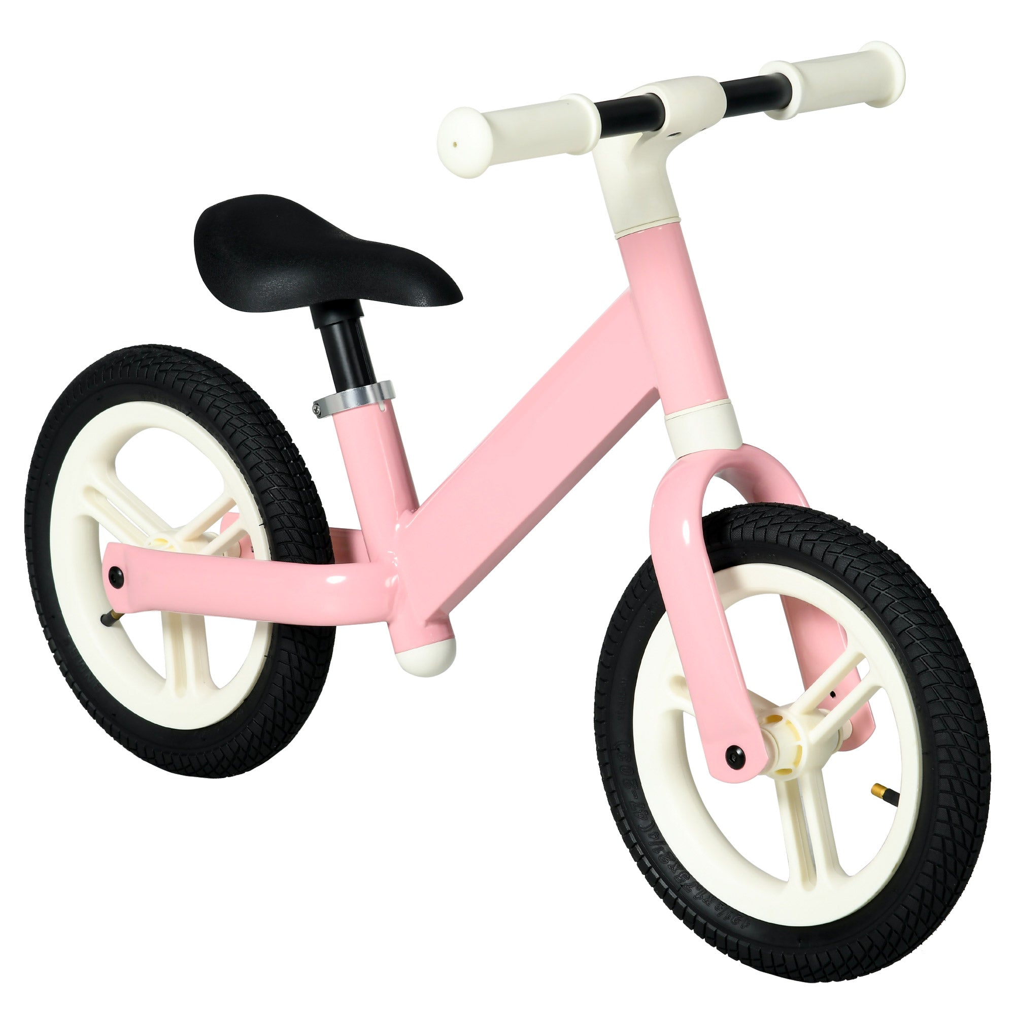 AIYAPLAY 12" Kids Balance Bike No Pedal w/ Adjustable Seat for 2-5 Years - Pink  | TJ Hughes