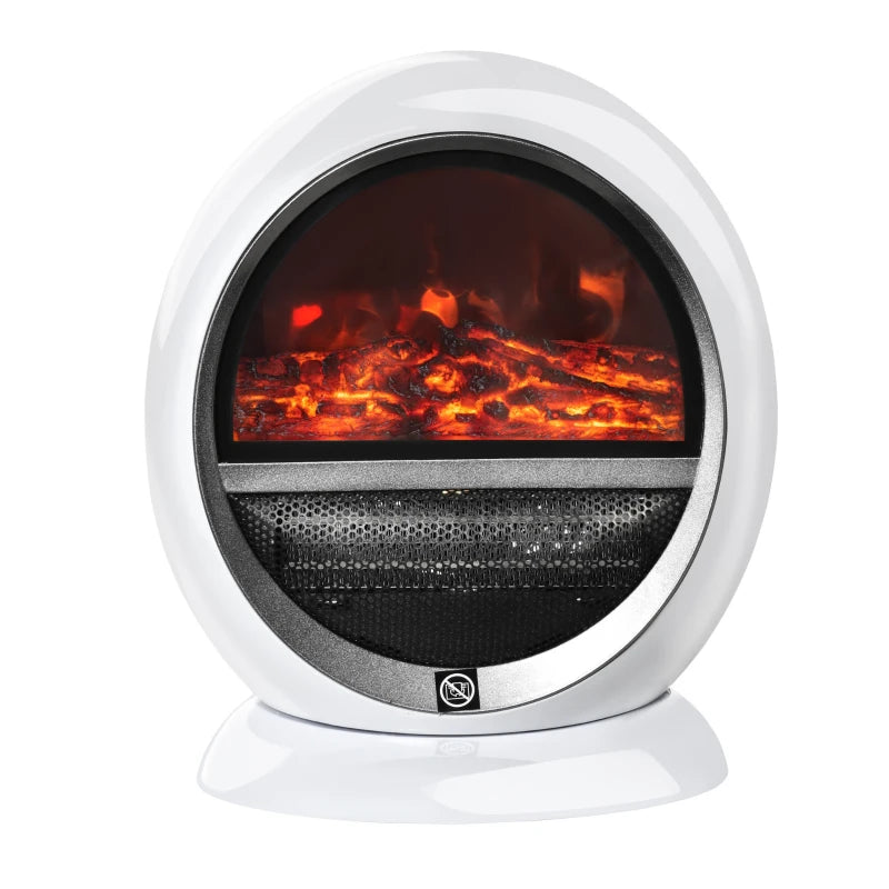 HOMCOM  Electric Fireplace Heater 1500W Freestanding - White  | TJ Hughes
