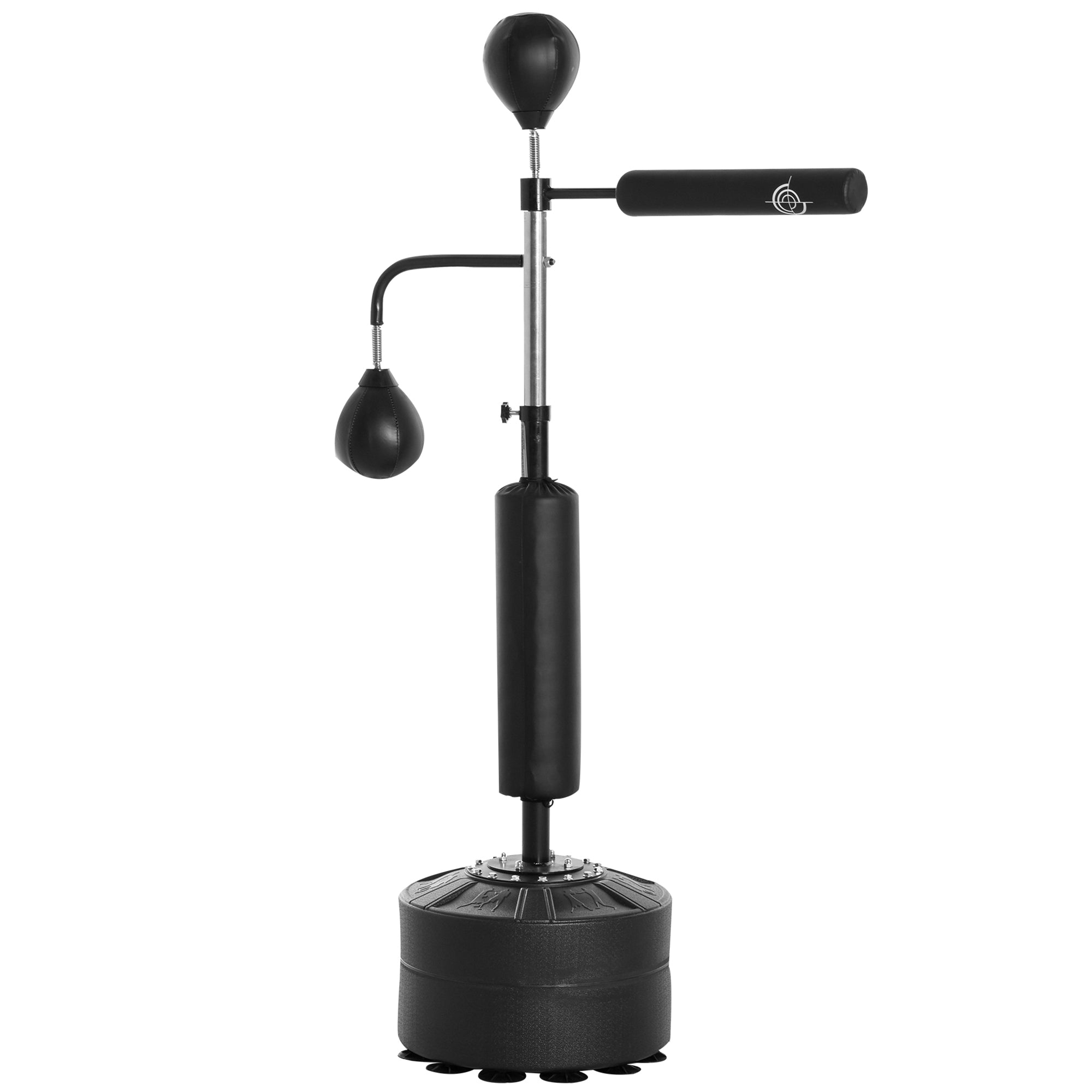 HOMCOM 3-in-1 Punching Bag with Stand with 2 Speedballs - 360deg Relax Bar - PU Bag  | TJ Hughes