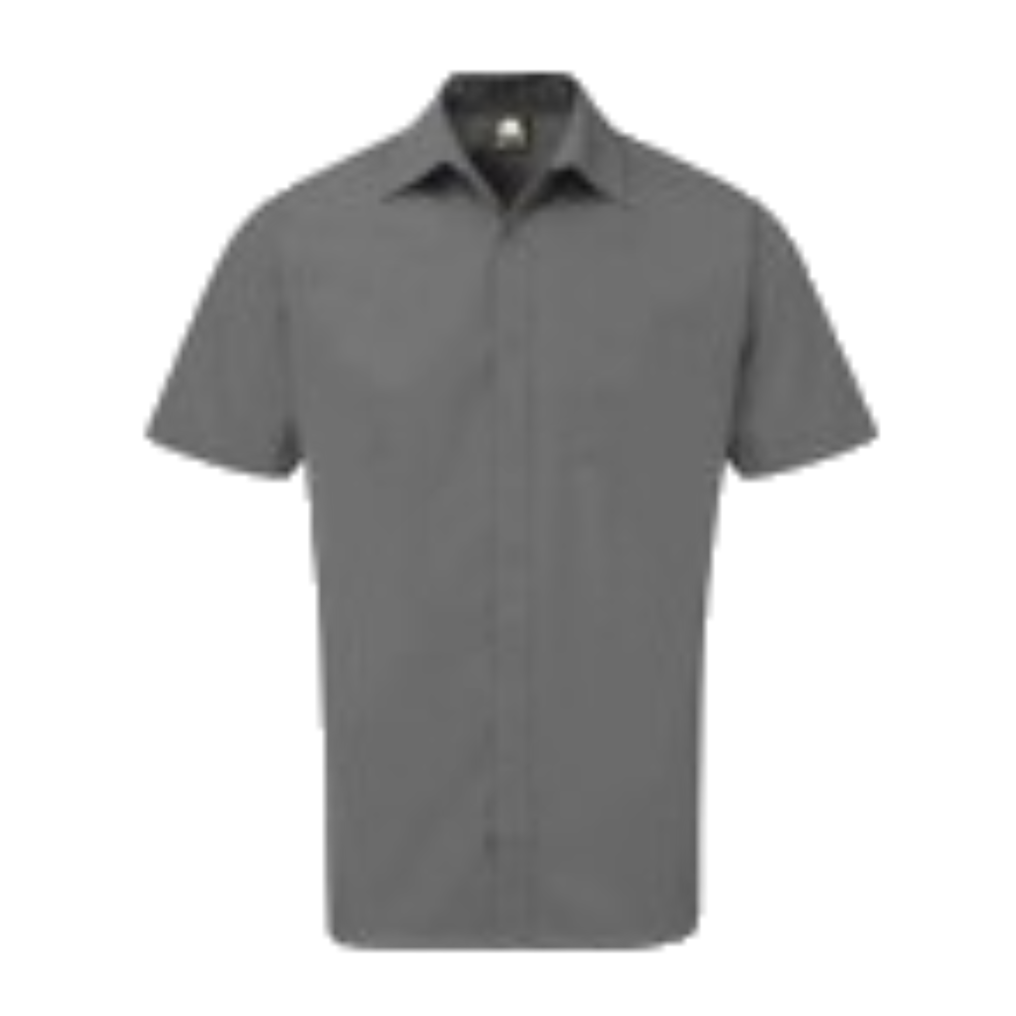 Orn Premium Oxford Short Sleeve Shirt - Dark Grey - 15 - TJ Hughes