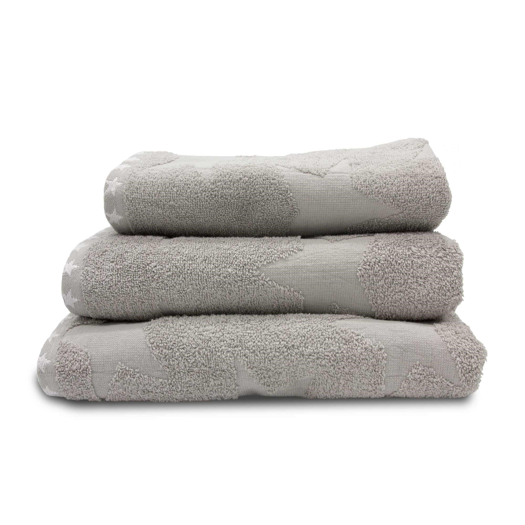 Lewis’s Estrella 100% Cotton Towel Range - Silver - Bath Towel  | TJ Hughes