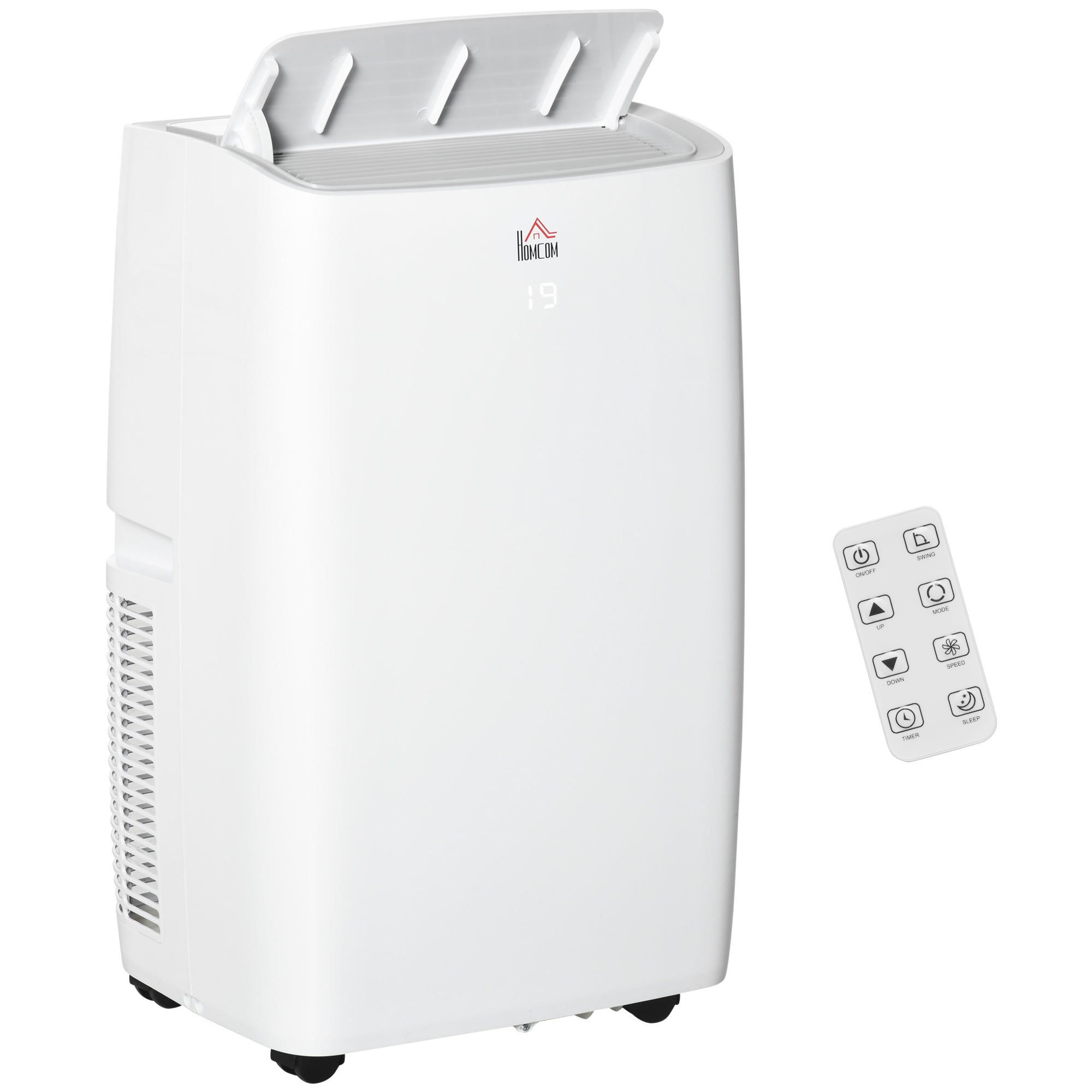 HOMCOM 12,000 BTU Portable Air Conditioner Unit with Remote, 24H Timer, 25m²