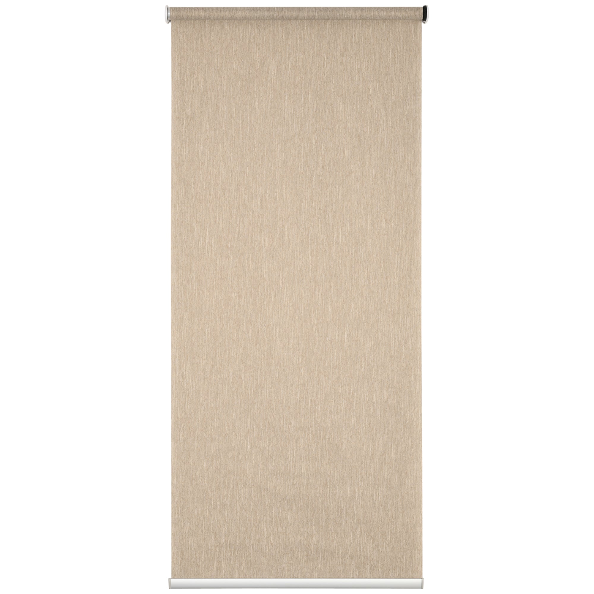 HOMCOM Electric Smart Roller Blinds for Windows with Remote - Brown - 80x180cm  | TJ Hughes