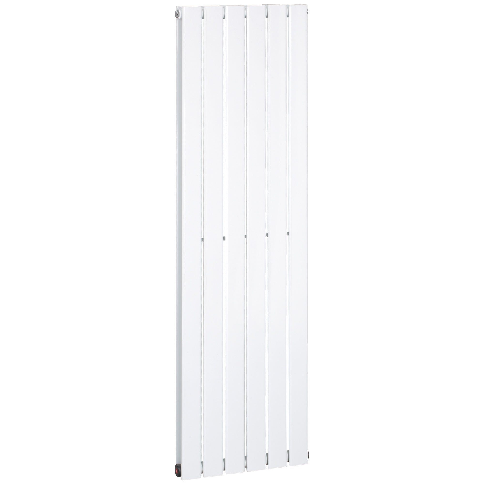 HOMCOM 46 x 160cm Double Panel Vertical Radiator - Water-filled Heater - White  | TJ Hughes