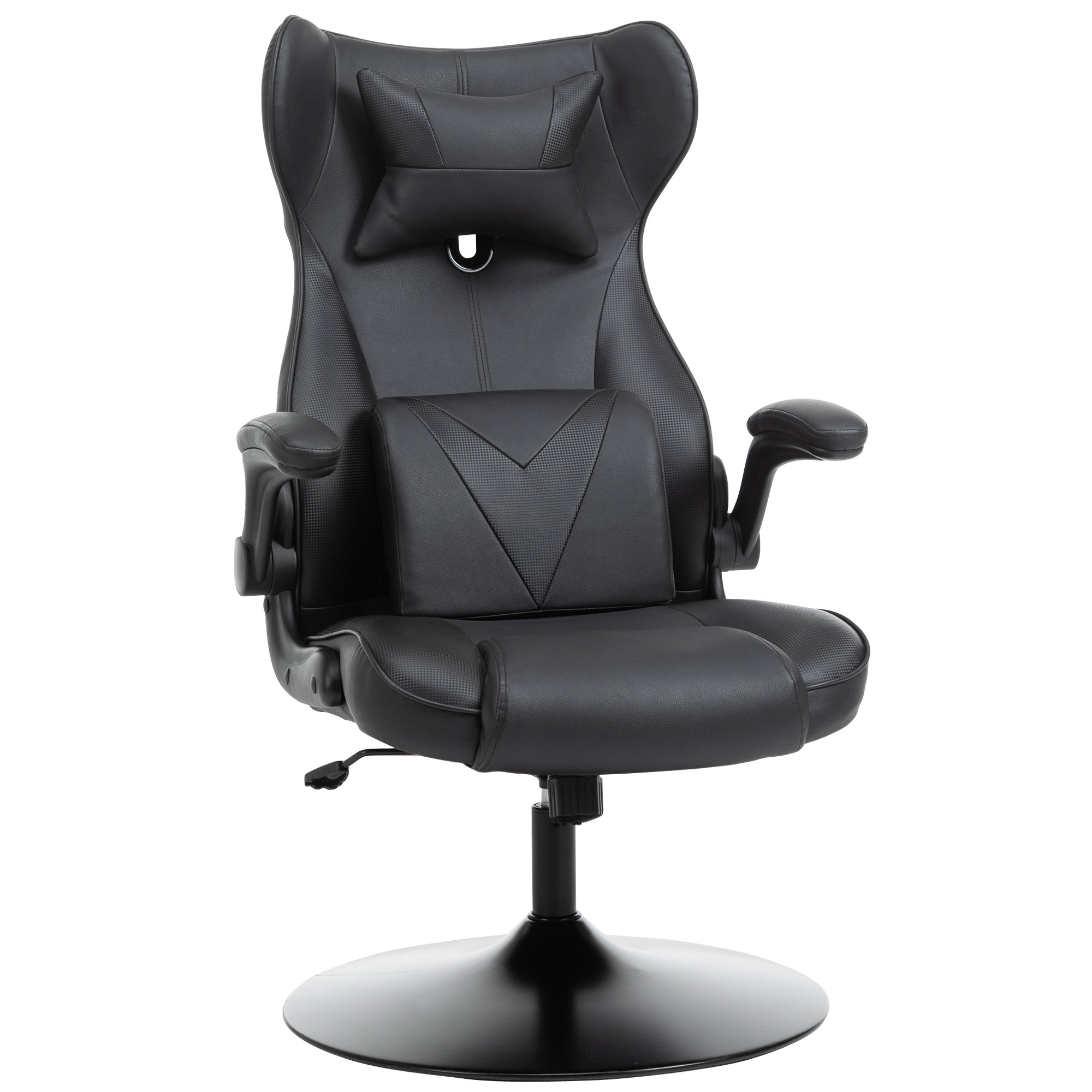 Vinsetto Gaming Chair Home Office Chair w/ Swivel Pedestal Base Lumbar Support  | TJ Hughes