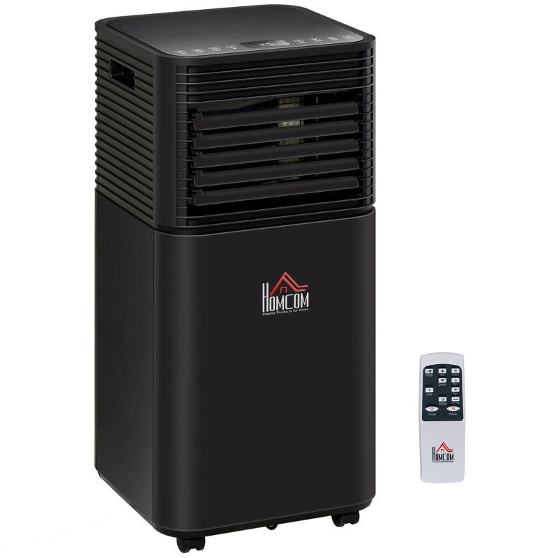 HOMCOM 4-In-1 Compact Portable Mobile Air Conditioner Unit Cooling  - Black  | TJ Hughes