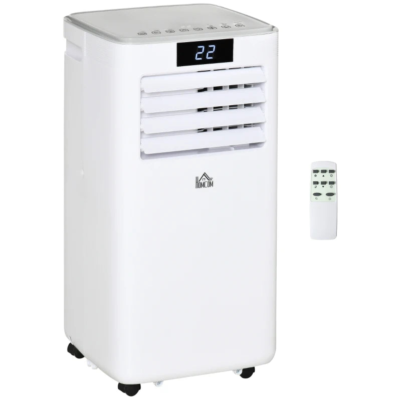 HOMCOM Mobile Air Conditioner Portable AC Unit - White