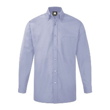 Men’s Orn Premium Oxford Long Sleeve Shirt -Sky - 14in - TJ Hughes