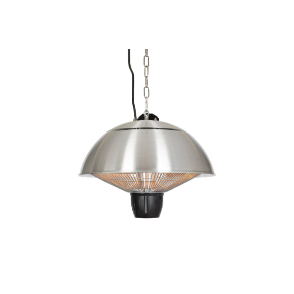 La Hacienda Heater - Hanging Mushroom Heater Silver  | TJ Hughes