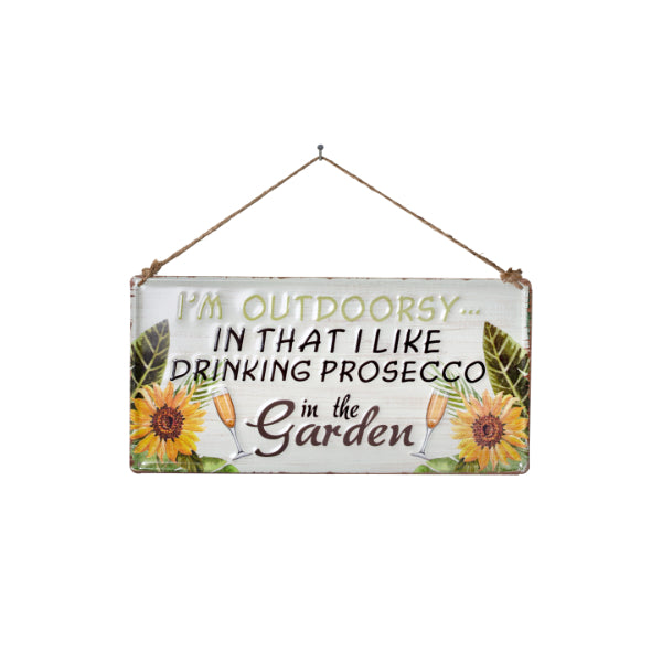 La Hacienda Wall Art - I’m Outdoorsy Metal Sign  | TJ Hughes