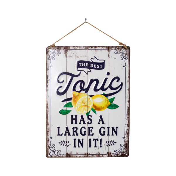 La Hacienda Wall Art - The Best Tonic Metal Sign  | TJ Hughes