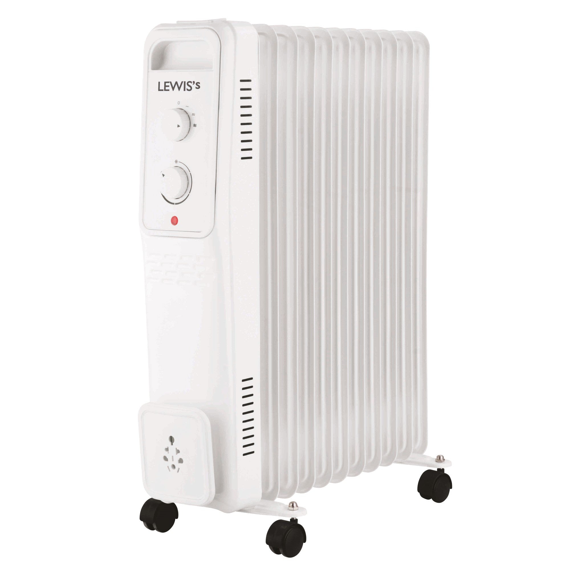 Lewis's Oil Filled Radiator 11 Fin - 2500w White