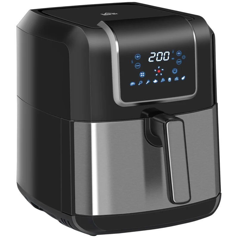 HOMCOM Digital Air Fryer 6.5L - Black  | TJ Hughes