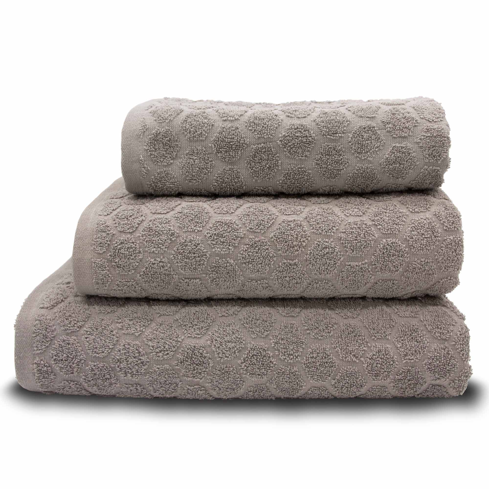 Lewis’s Honeycomb 100% Cotton Towel Range - Charcoal - Bath Towel  | TJ Hughes