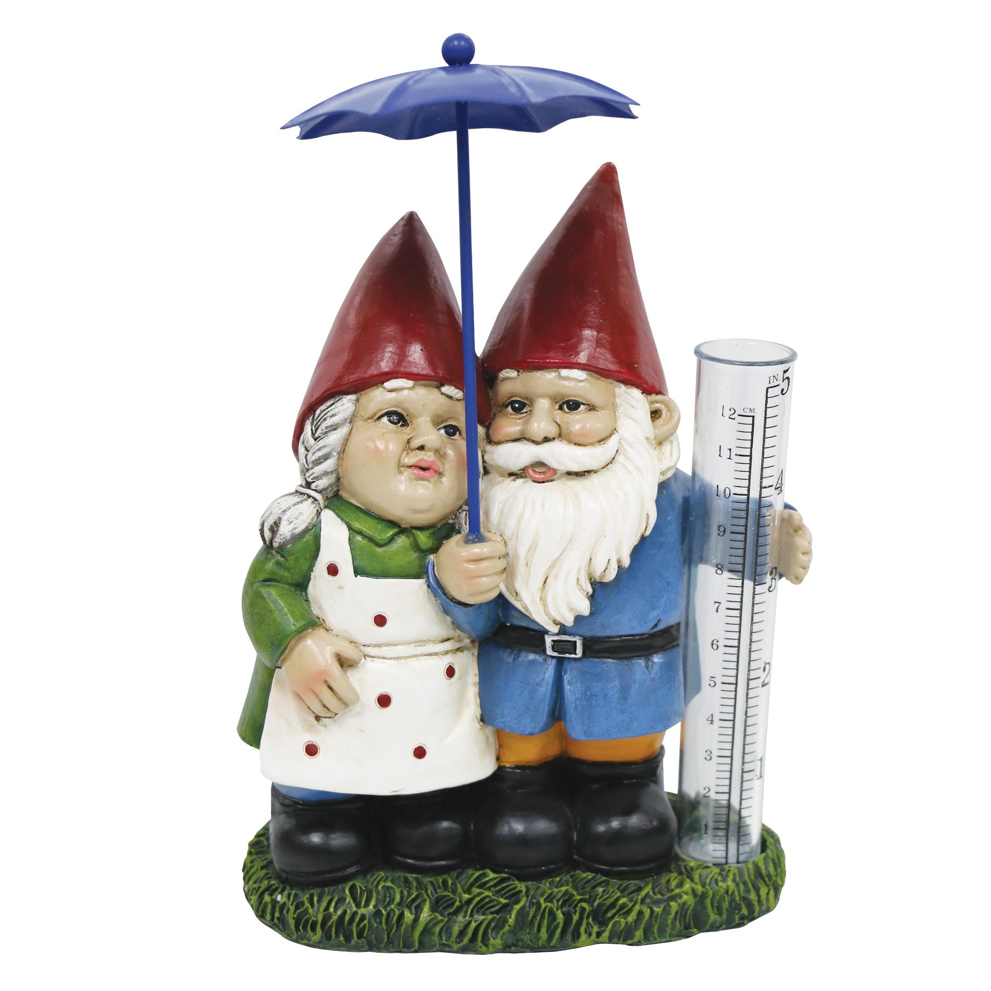 Silver & Stone Outdoor Mr & Mrs Gnome Ornament  | TJ Hughes