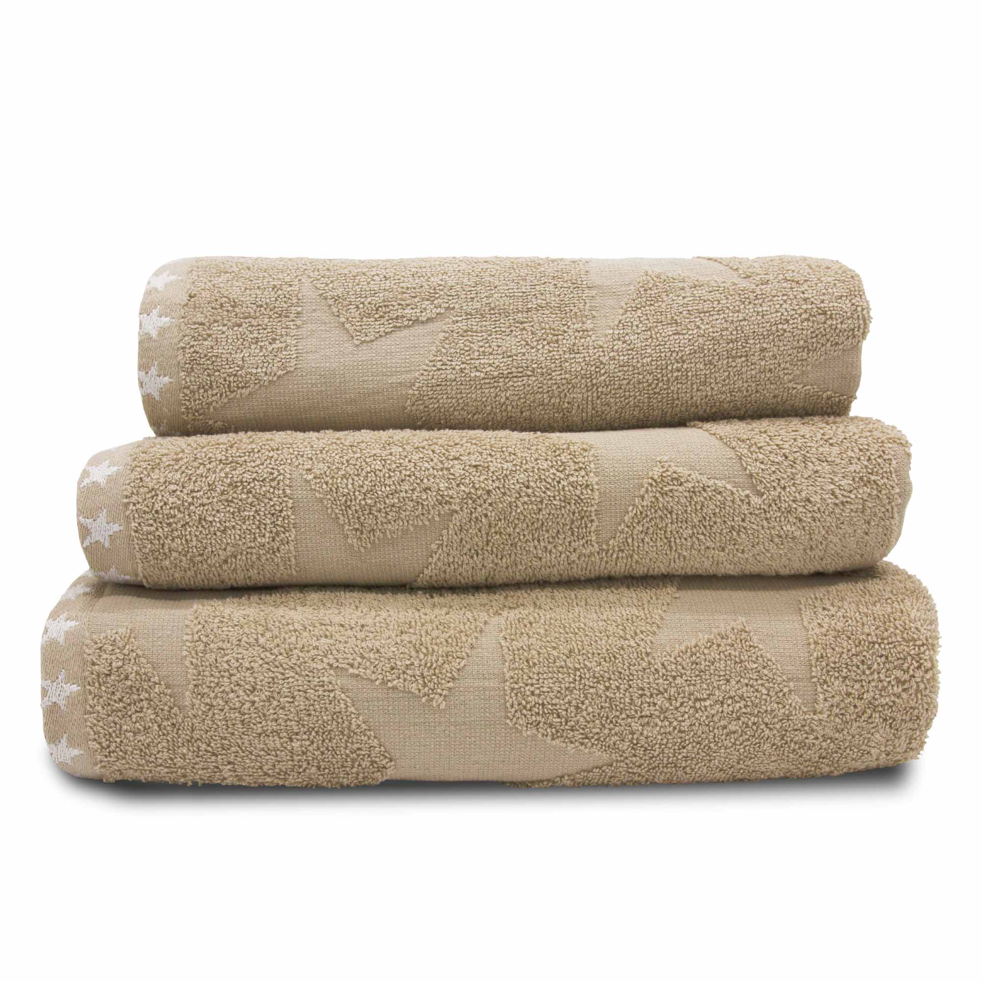 Lewis’s Estrella 100% Cotton Towel Range - Taupe - Hand Towel  | TJ Hughes