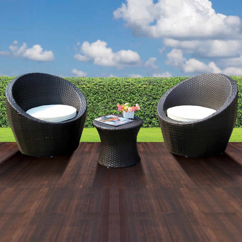 black egg bistro set