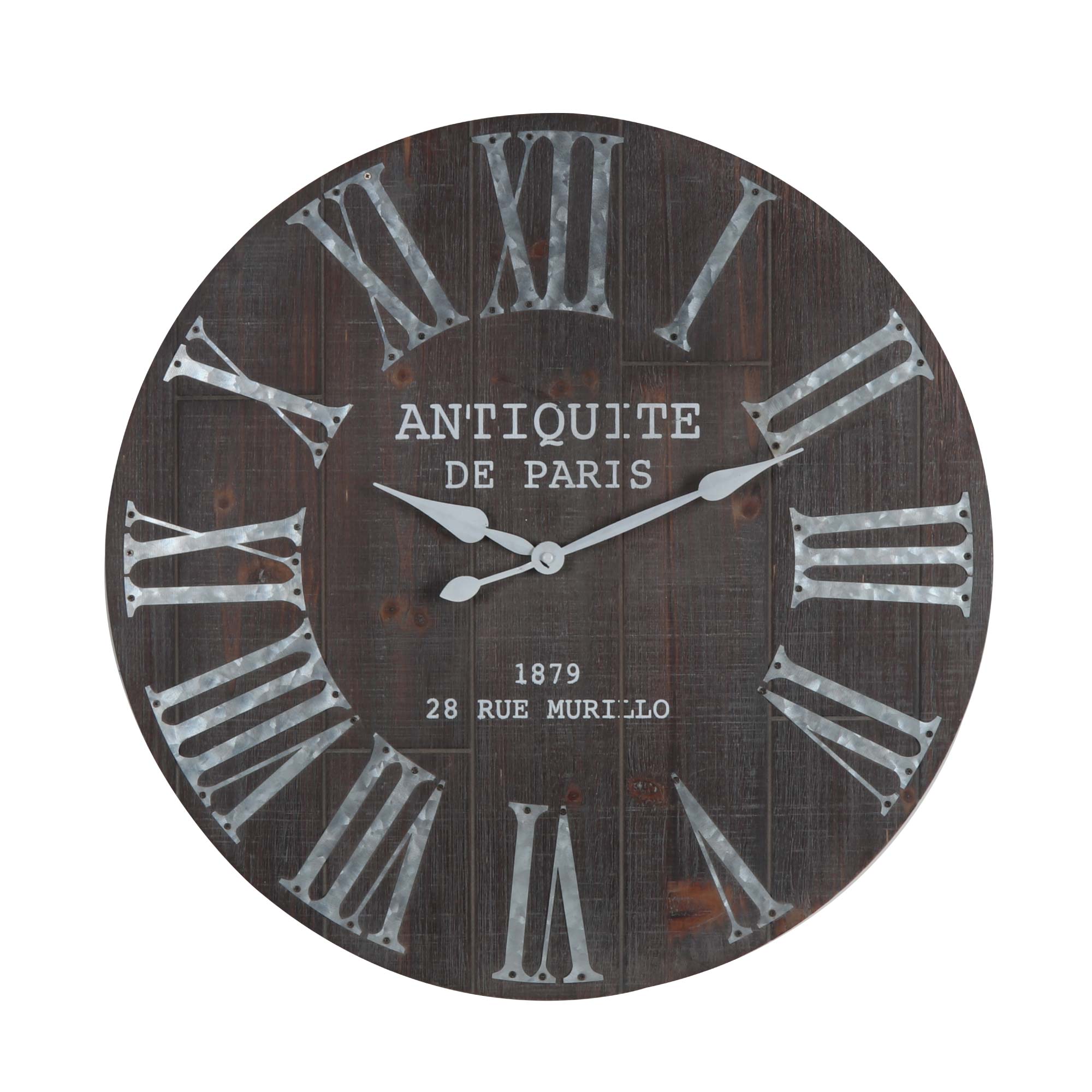Lewis’s Wall Clock - Antique Paris 60x60x4.5cm  | TJ Hughes