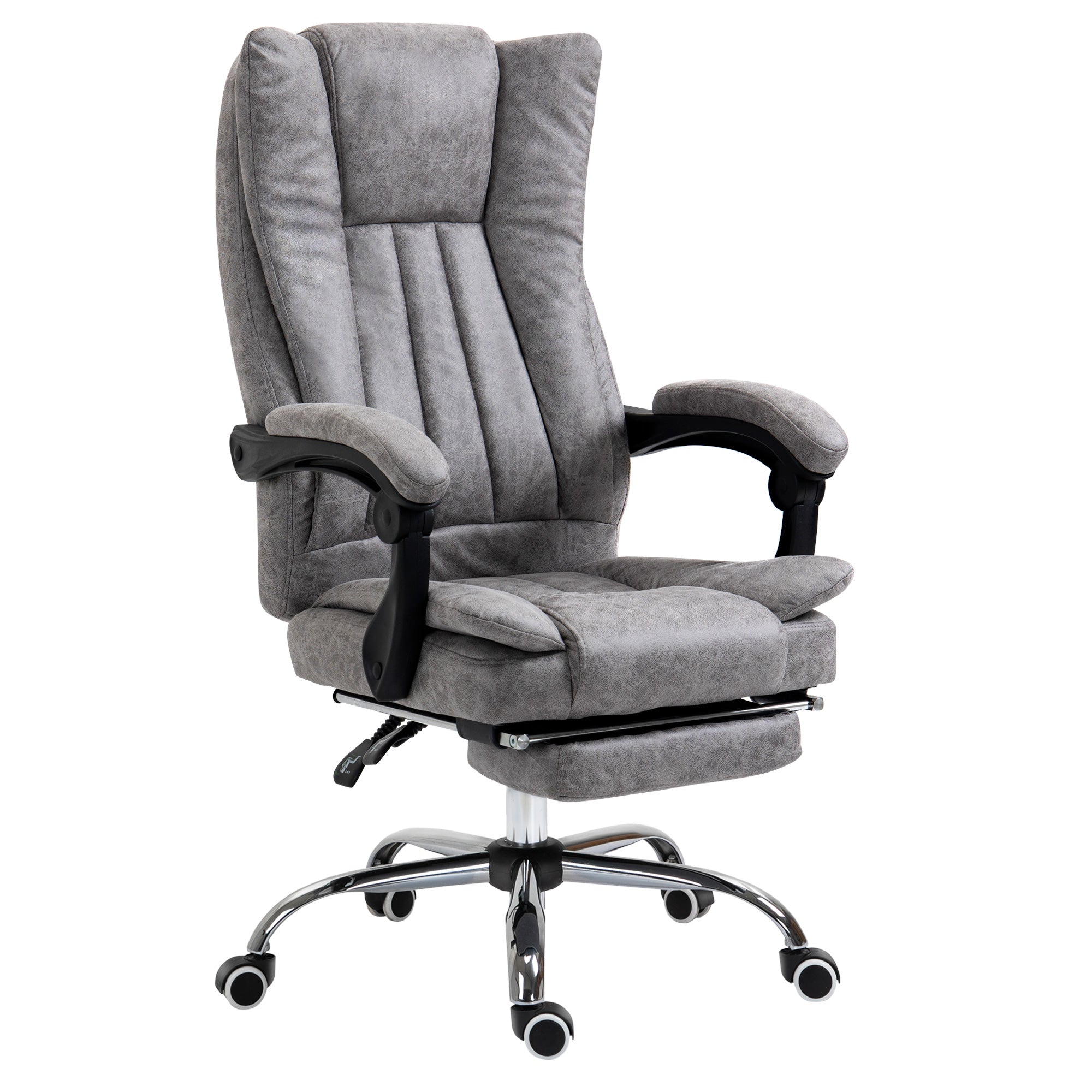 Vinsetto Executive Office Chair Computer Desk Chair for Home w/ Footrest - Grey  | TJ Hughes