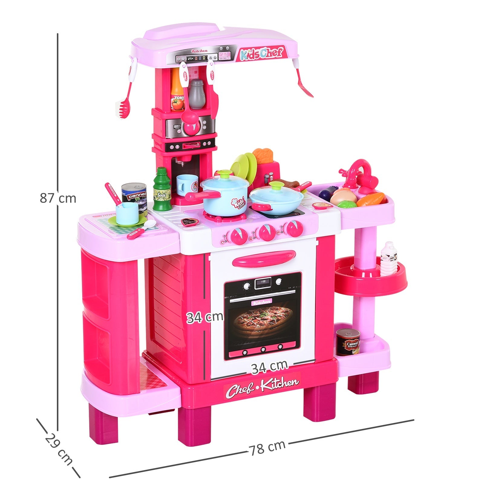 Kids Kitchen Playset - HOMCOM  | TJ Hughes