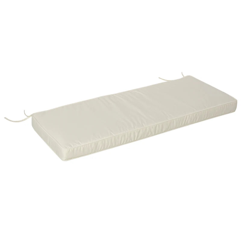 Outsunny-2 Seater Outdoor Bench Cushion - White  | TJ Hughes Outsunny