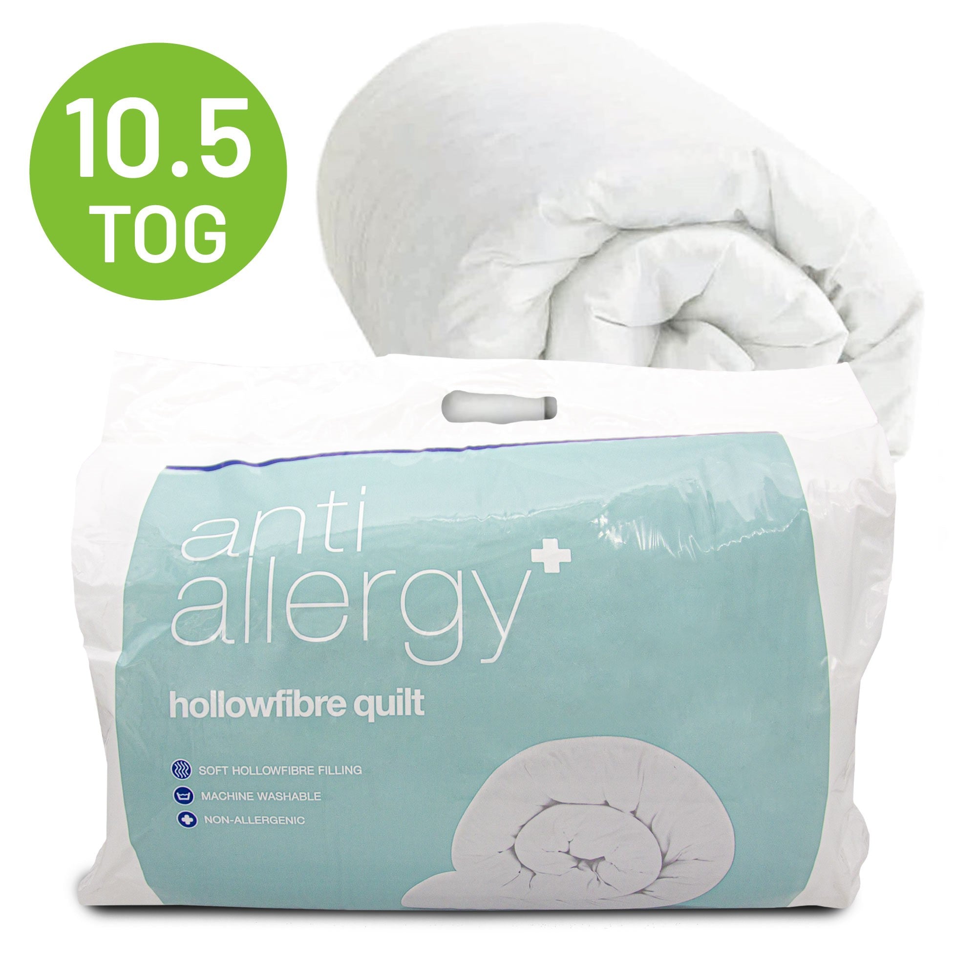 Anti Allergy Hollowfibre 10.5 Tog Duvet - King - TJ Hughes