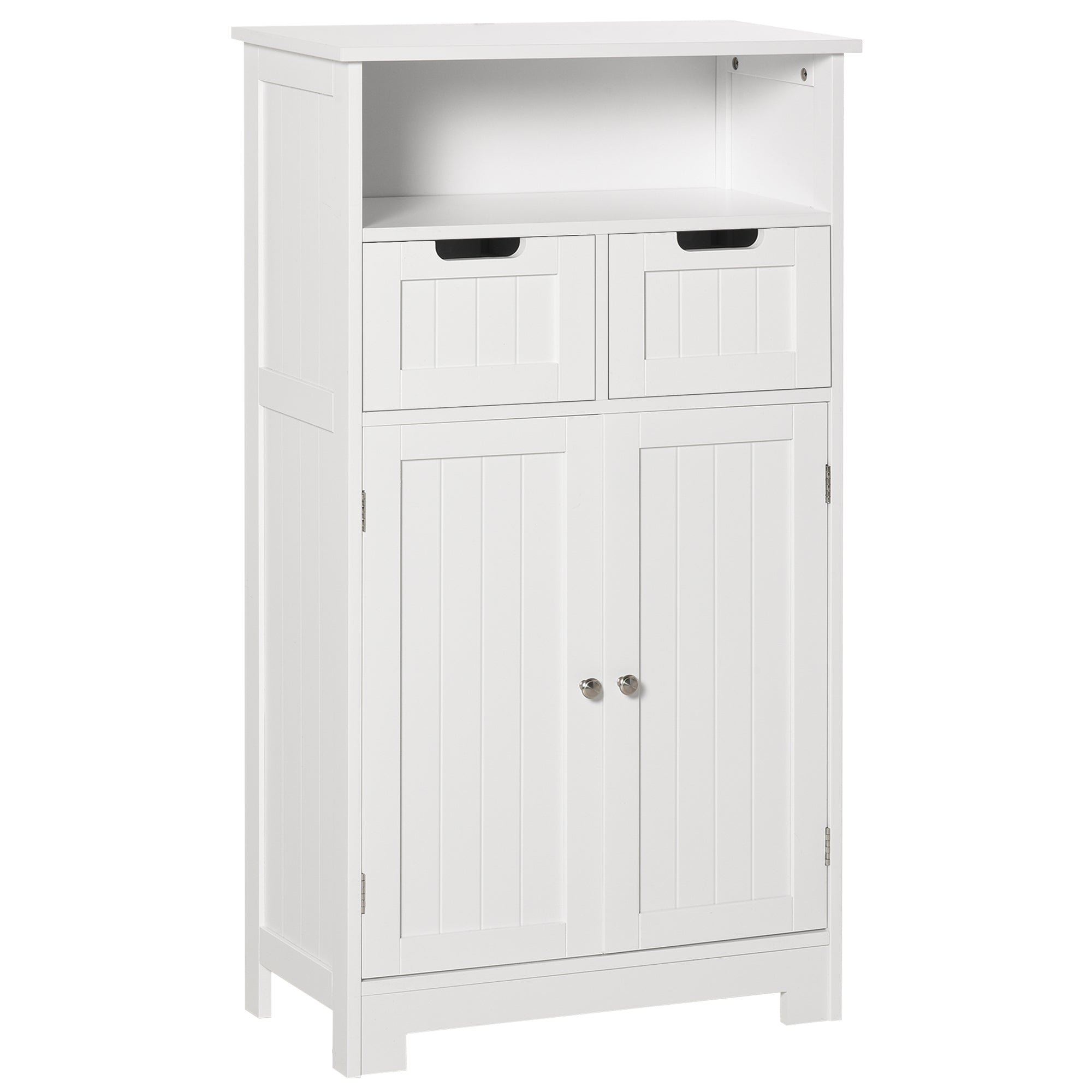 kleankin Bathroom Storage Cabinet with Adjustable Shelf and Removable Drawers  | TJ Hughes