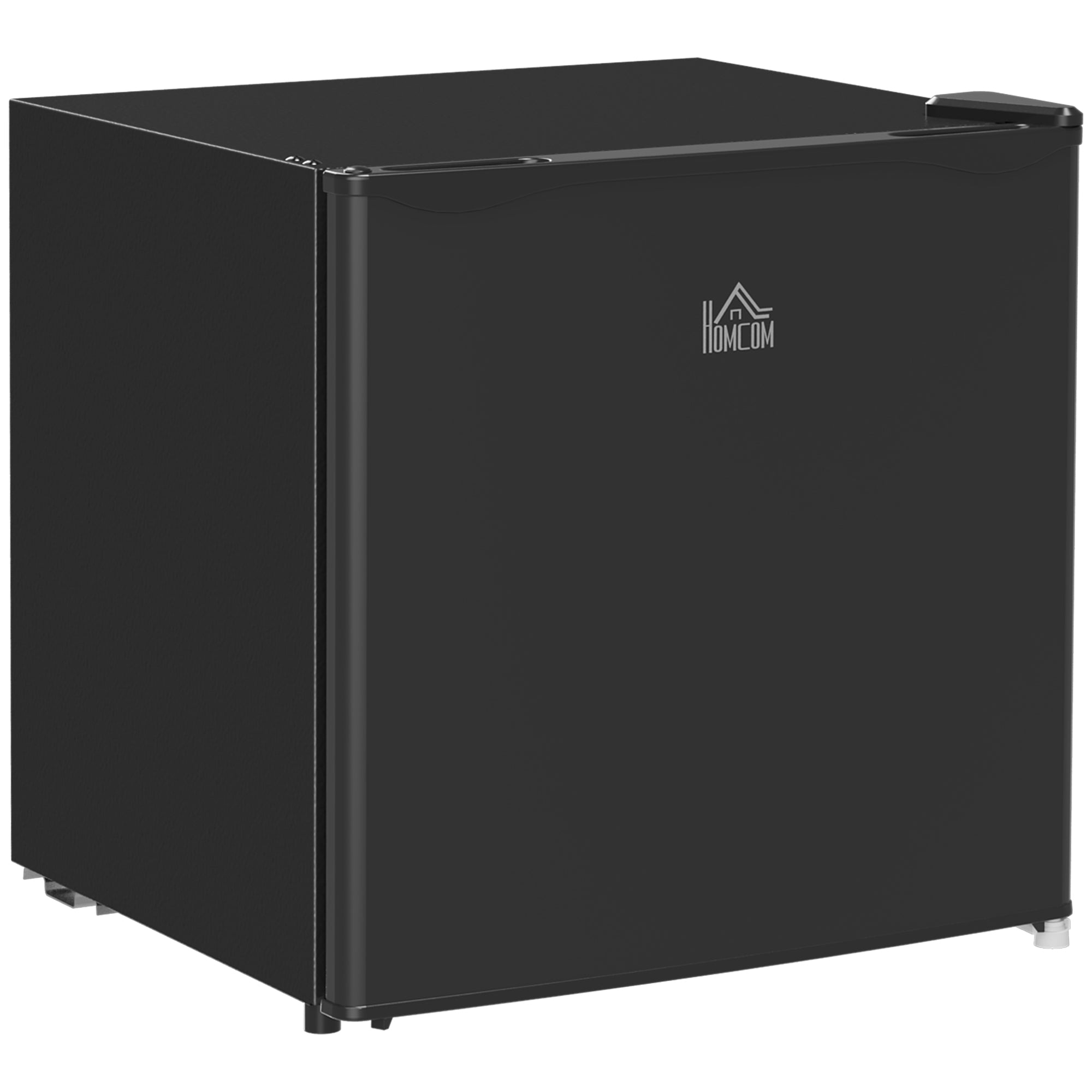 HOMCOM 46L Counter Top Fridge with Chiller Box Mini Fridge for Bedrooms Black  | TJ Hughes