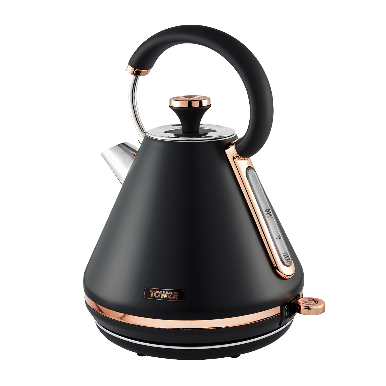 Tower Cavaletto 3KW 1.7 Litre Pyramid Kettle - Black